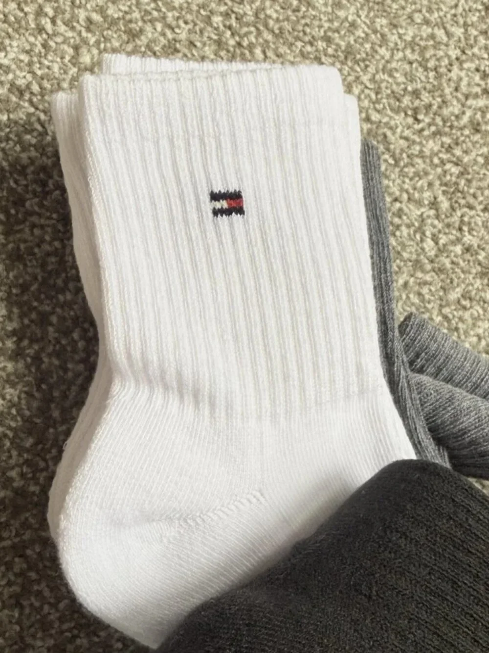Tommy Hilfiger Men's Cushion High Quarter Socks 6 Pair Pack Assorted One Size